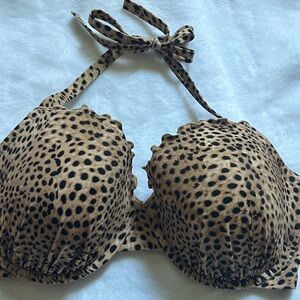 Shade & Shore Brown and Black Push-Up Bra